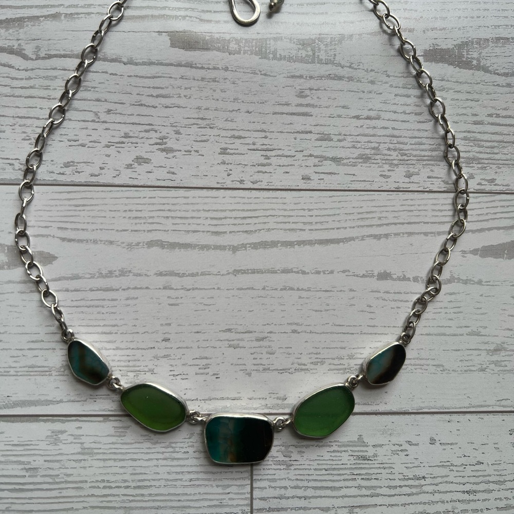 Jessica Lee 925 Sea Glass Necklace - Picture 3 of 5